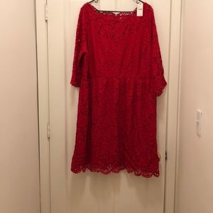 Red Lace Dress Size 22 NWT from Lane Bryant